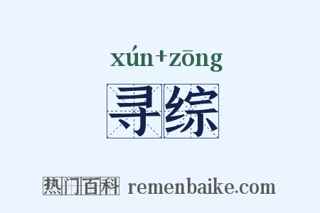 寻综是什么意思的图片